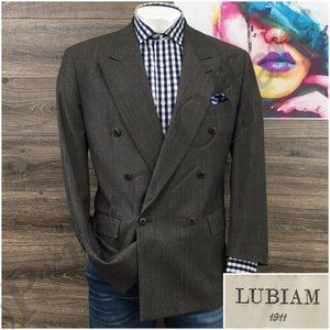 Vintage Lubiam LBM 911 Mens Blazer Sport Coat Two Button Jacket Wool 42R‎ Casual